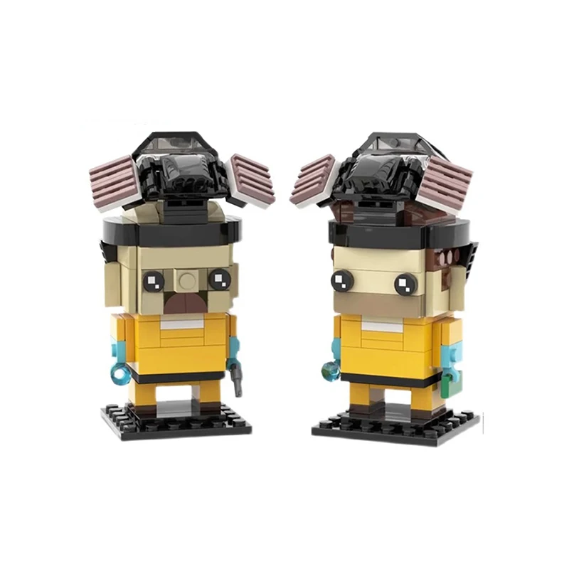 

MOC Brickheadz series Lao Bai and Xiao Fan Jessie Children's puzzle toys as Christmas gifts