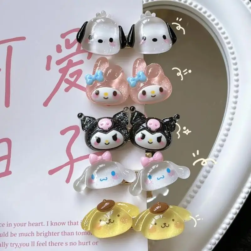 

Заколка-клипса Sanrio Kuromi Mymelody Cinnamoroll понравился с помпоном пуристая в подарок девочке