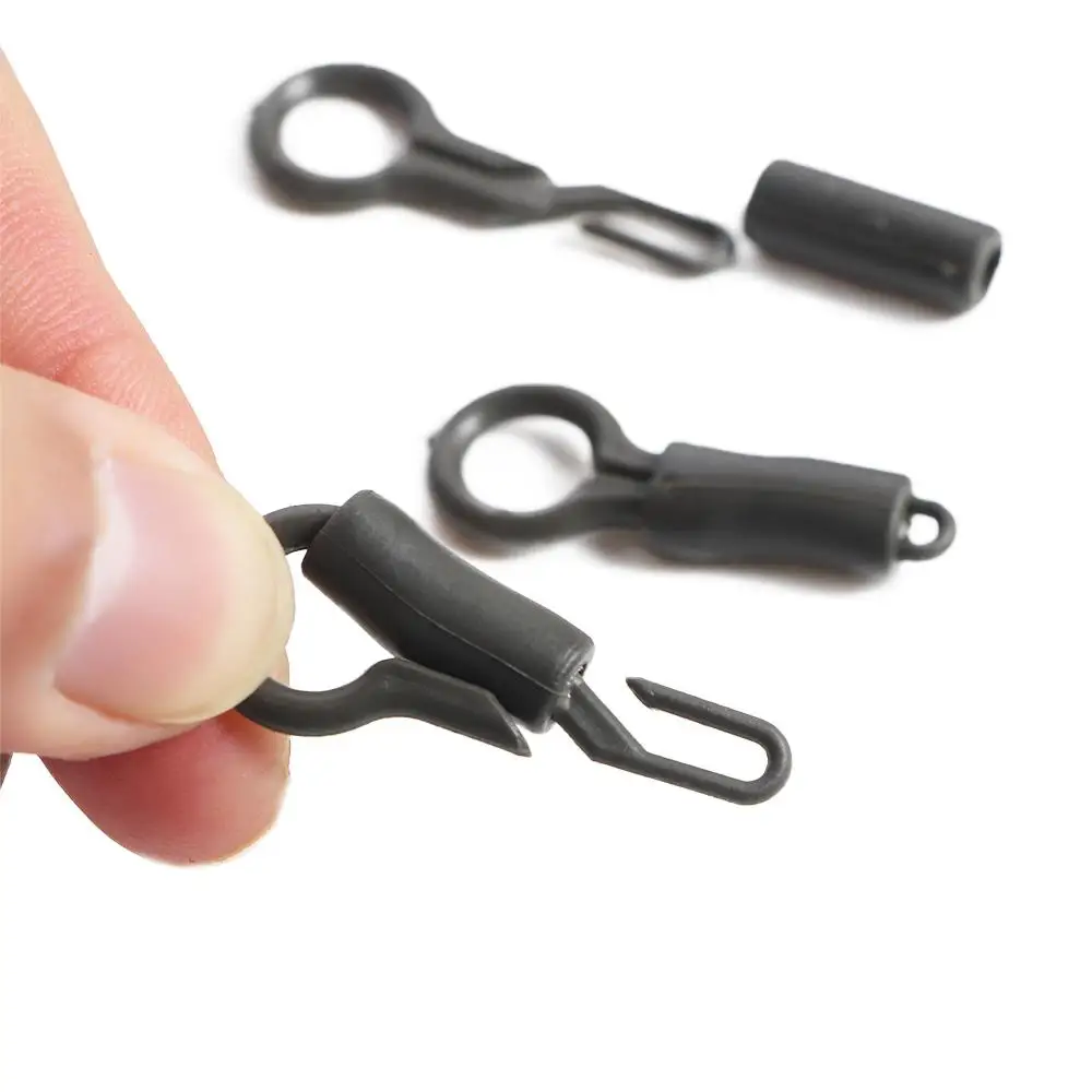 Фиксирующие зажимы для поводка черные резиновые 20 шт