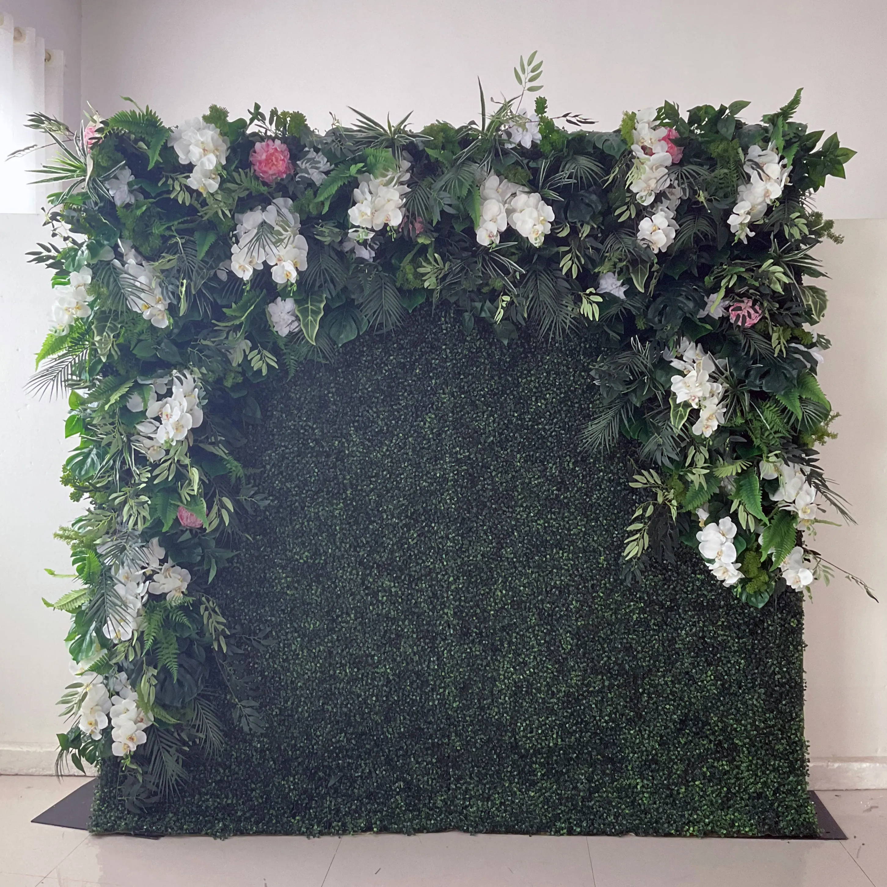 YuLiFlower новый дизайн цветочный фон 5D рулонная ткань задняя Цветочная стена с