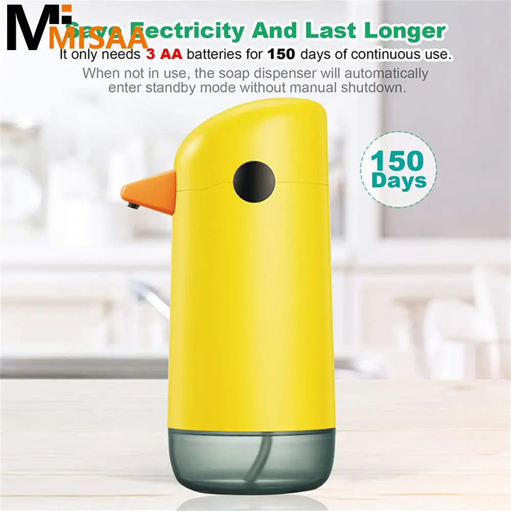 

Автоматический диспенсер для мыла, милый маленький дозатор мыла желтой утки, Бесконтактный умный сенсор, для ванной комнаты