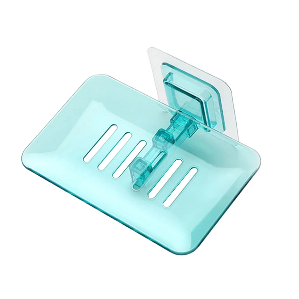 

1pc Wall Mounted Removable Sticky Adhesive Dish Basket Shelf Holder Tray )