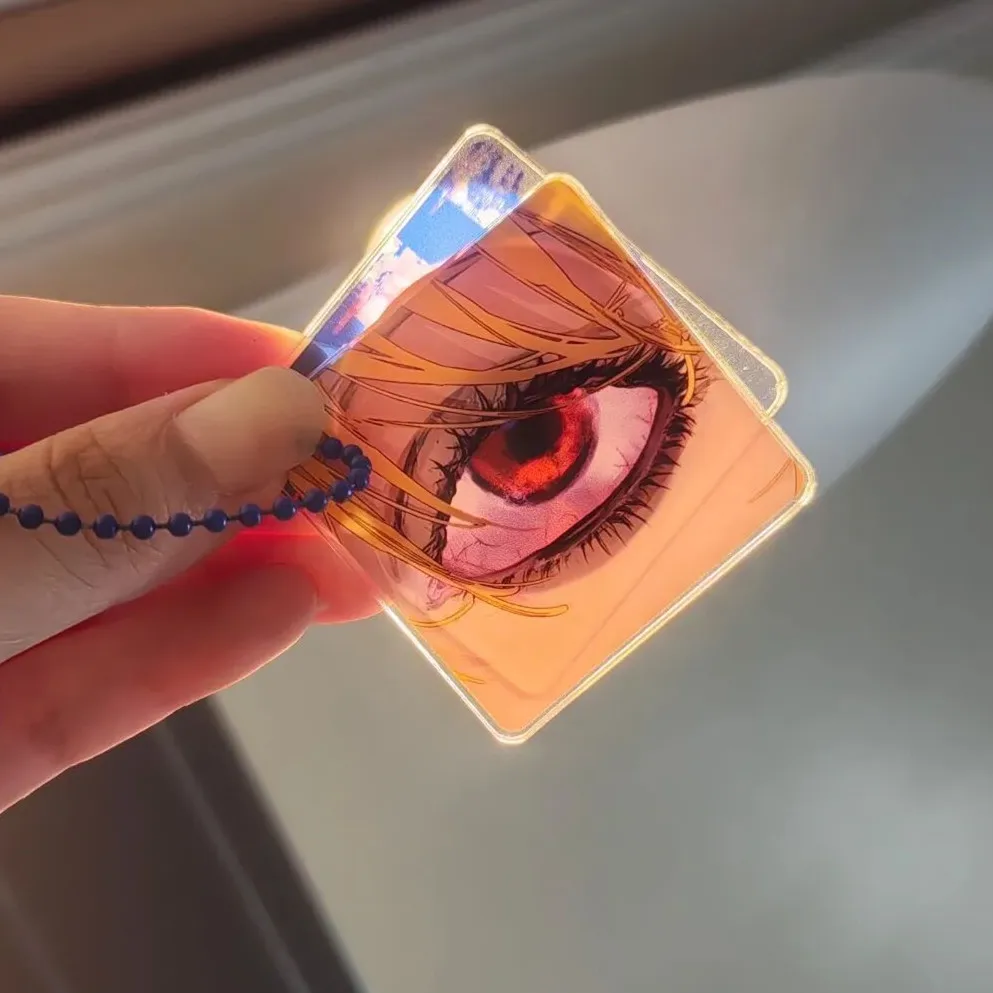 Брелок для ключей в стиле аниме Kurapika двусторонний акриловый брелок с красными