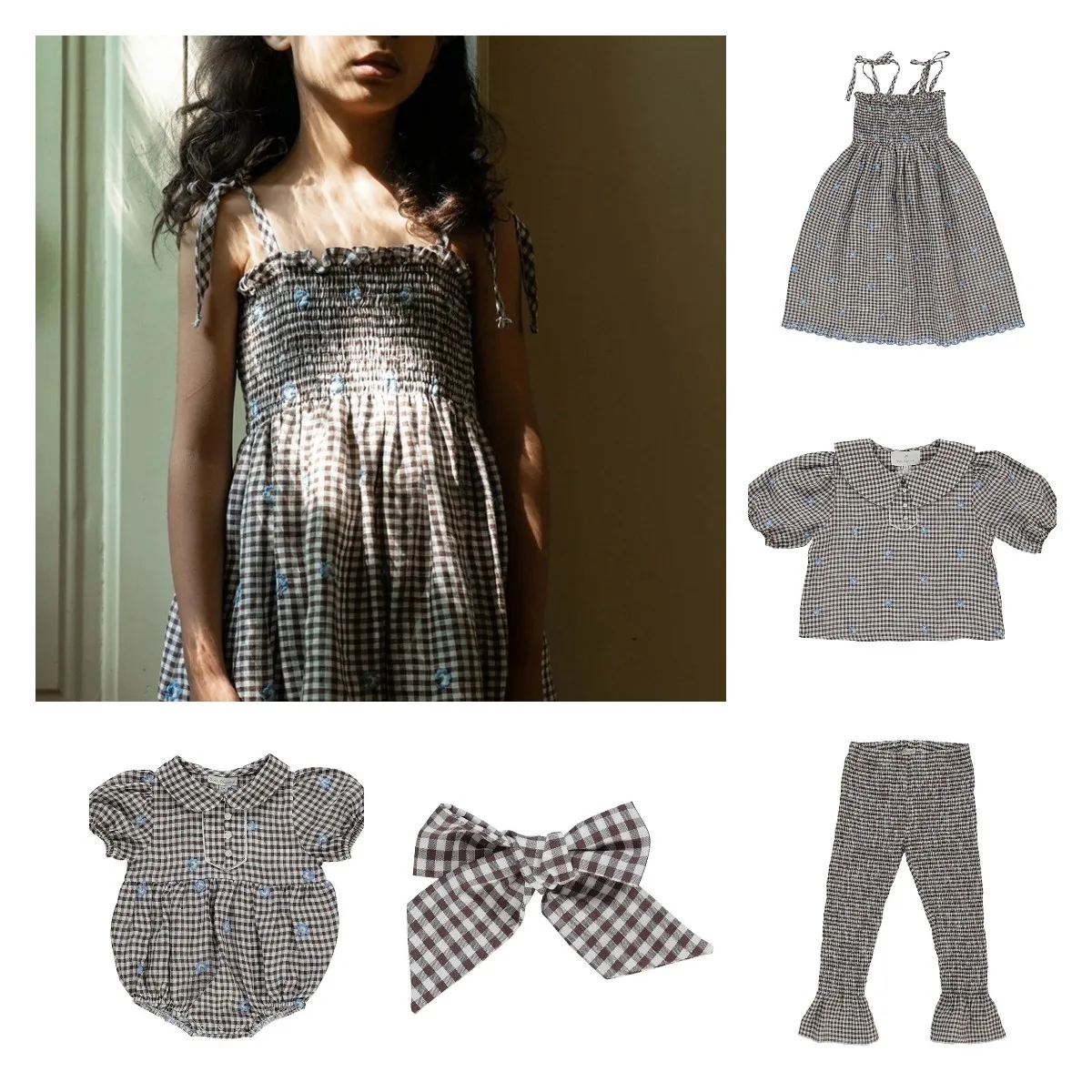 

23 summer bebe plaid embroidery suspender dress top 7 minutes pants suit