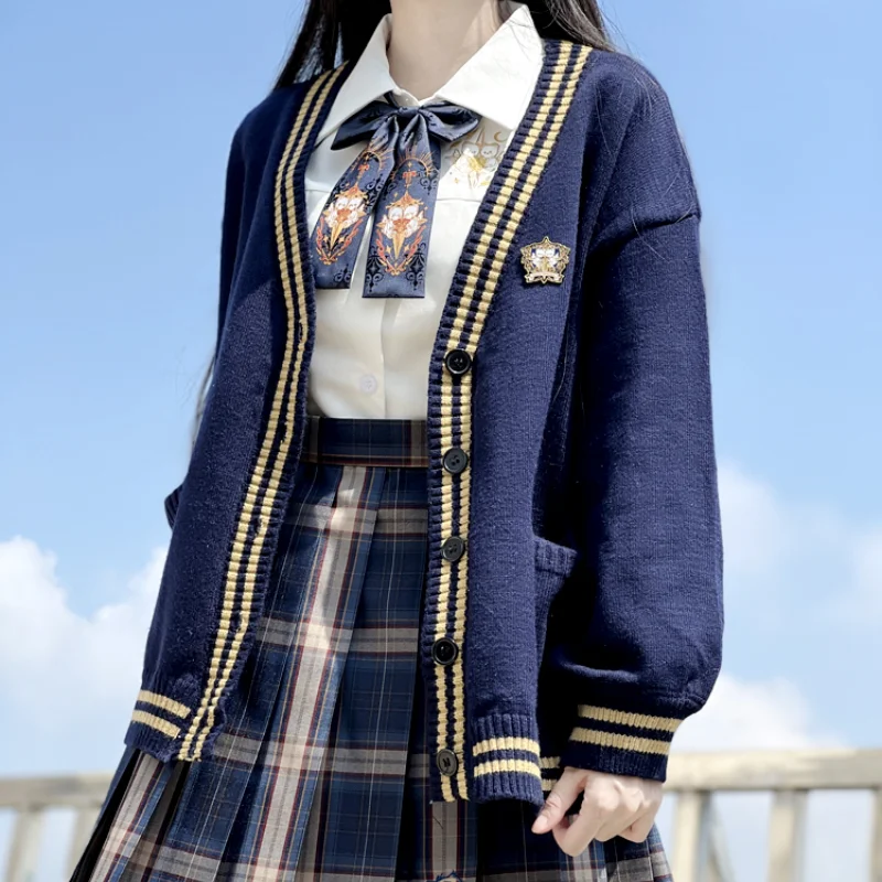 Японский Униформа JK оригинальный осенне-зимний Универсальный стройнящий