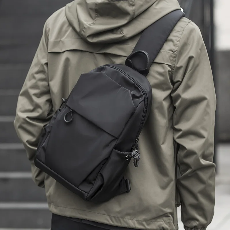 

Men's Chest Bag Simple One Shoulder Crossbody Bag Trendy Brand Cross Backpack Small Bag Postman Bag