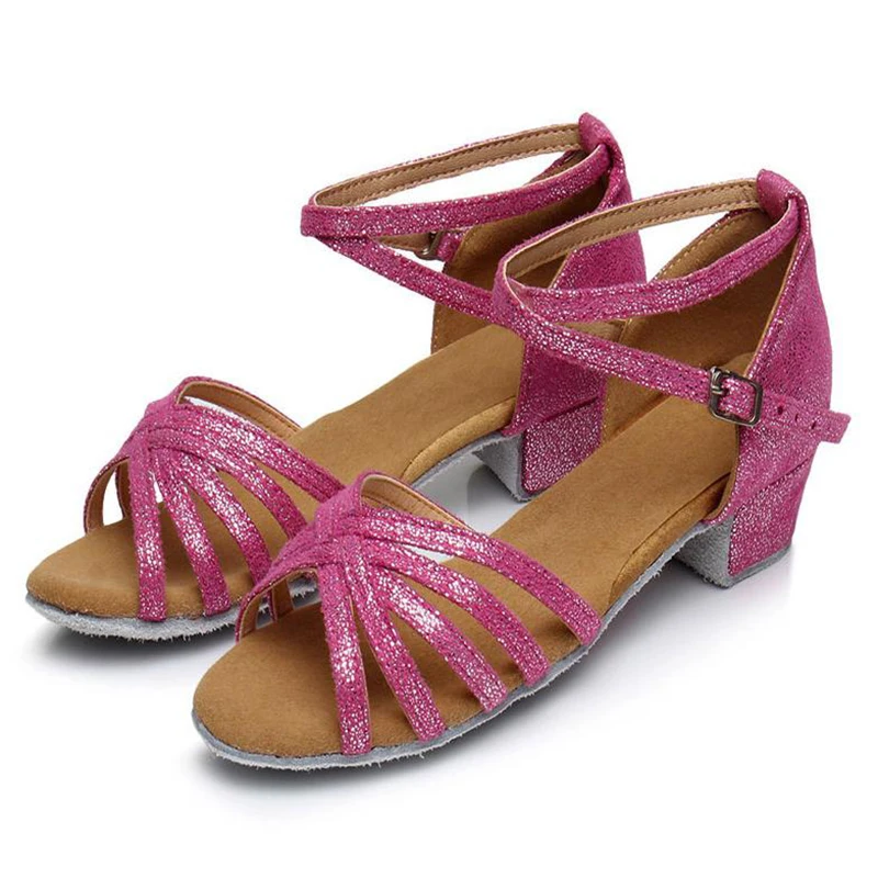 

Туфли для латиноамериканских танцев, мягкие туфли на низком каблуке, для бальных танцев, Танго, сальсы, профессиональные, для девочек