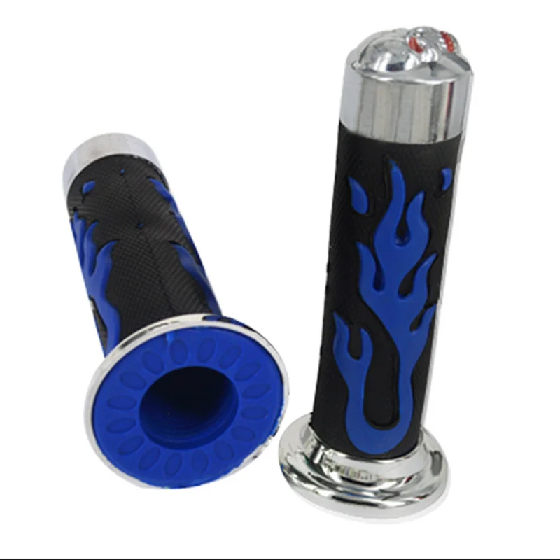 

Универсальный мотоциклетный руль, резиновая ручка с цветным скелетом, 22/24 мм, для скутеров Harley, Honda, Yamaha, Suzuki