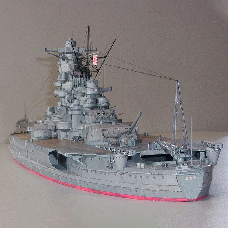 

Масштаб 1:250, боевой авиаланский корабль Yamato, модель 3D бумажной карты для самостоятельной сборки, строительные игрушки, образовательная военная модель