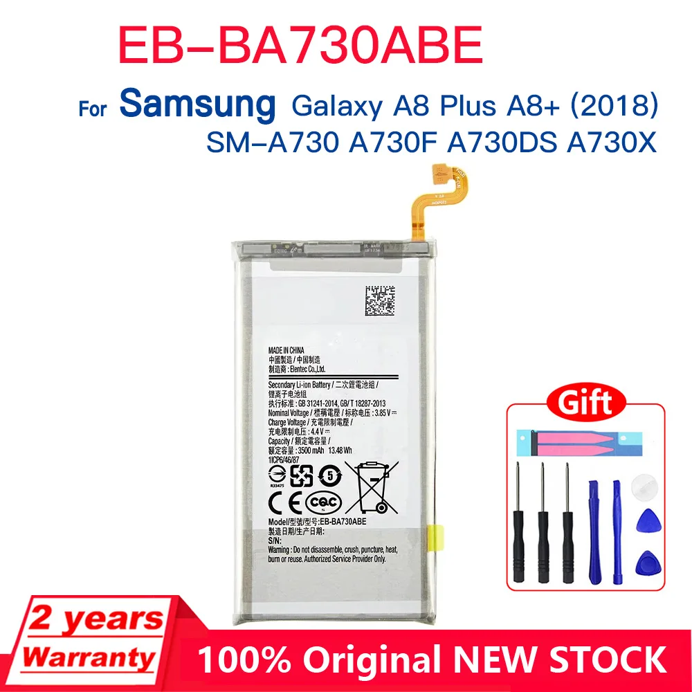 Оригинальный новый телефон аккумулятор емкостью 3500 мАч для Samsung Galaxy A8 Plus + (2018) и