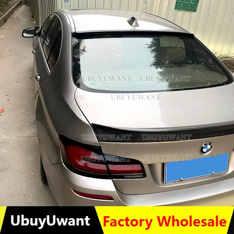 

Спойлер на крышу CF идеально подходит для BMW 5 серии F10 (включая M5) (2010-2016), верхний спойлер на крышу багажника, с глянцевой отделкой