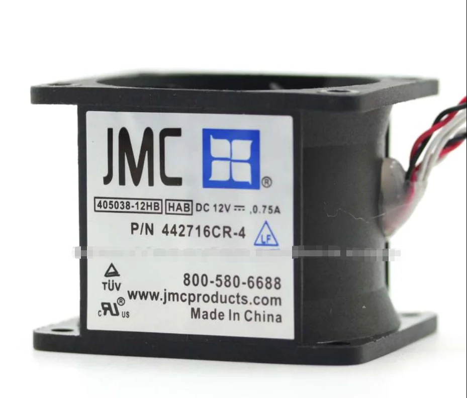 Вентилятор для сервера JMC / DaTech 405038-12HB HAB 442716CR-4 DC 12 В 0,75 А 40x50x38 мм