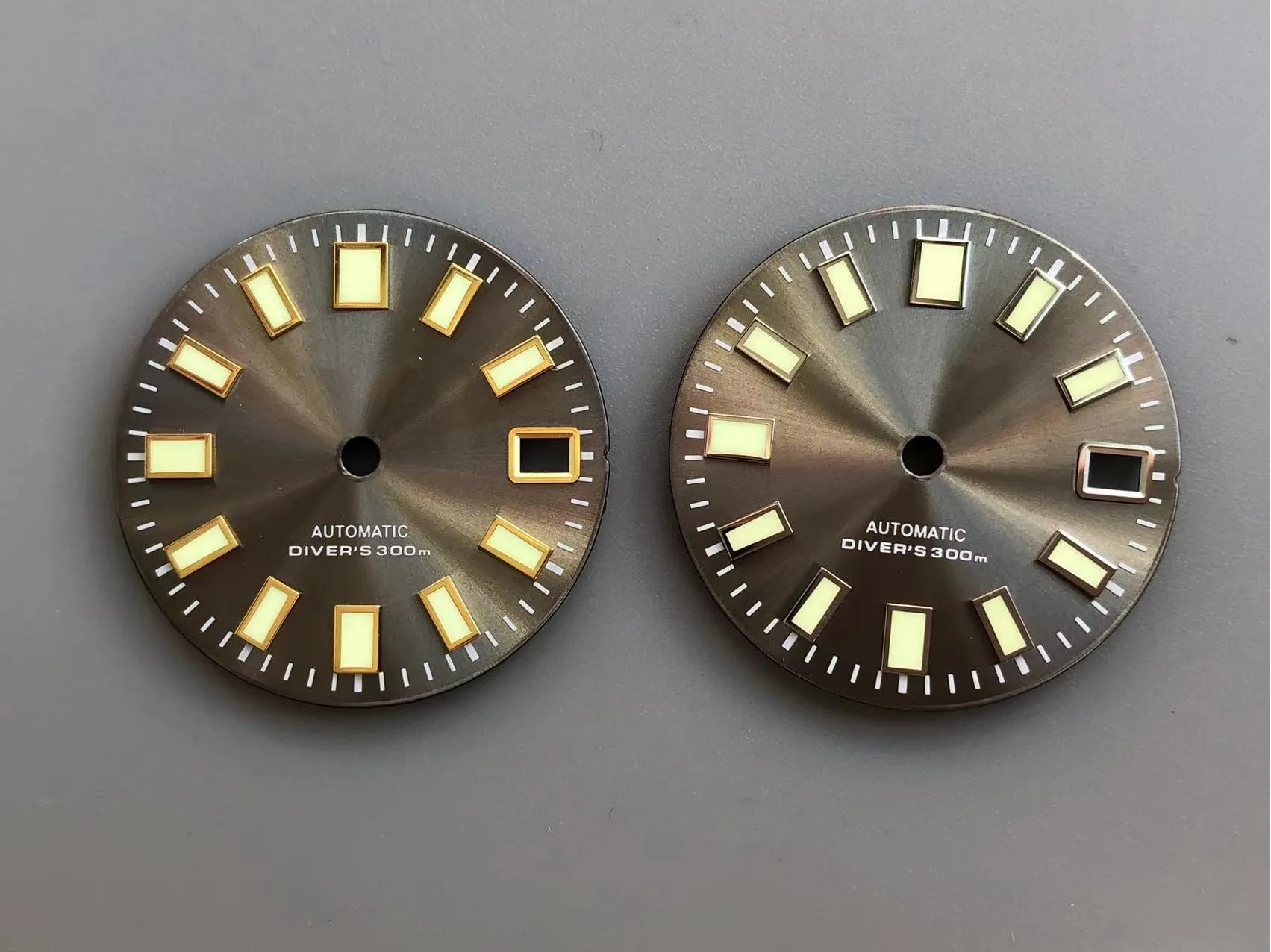 

S-Watch Silver 62mas diving 300m watch accessories fit nh35 nh36 4r36 movement and 3.0 3.8 4.0 feet C3 lume