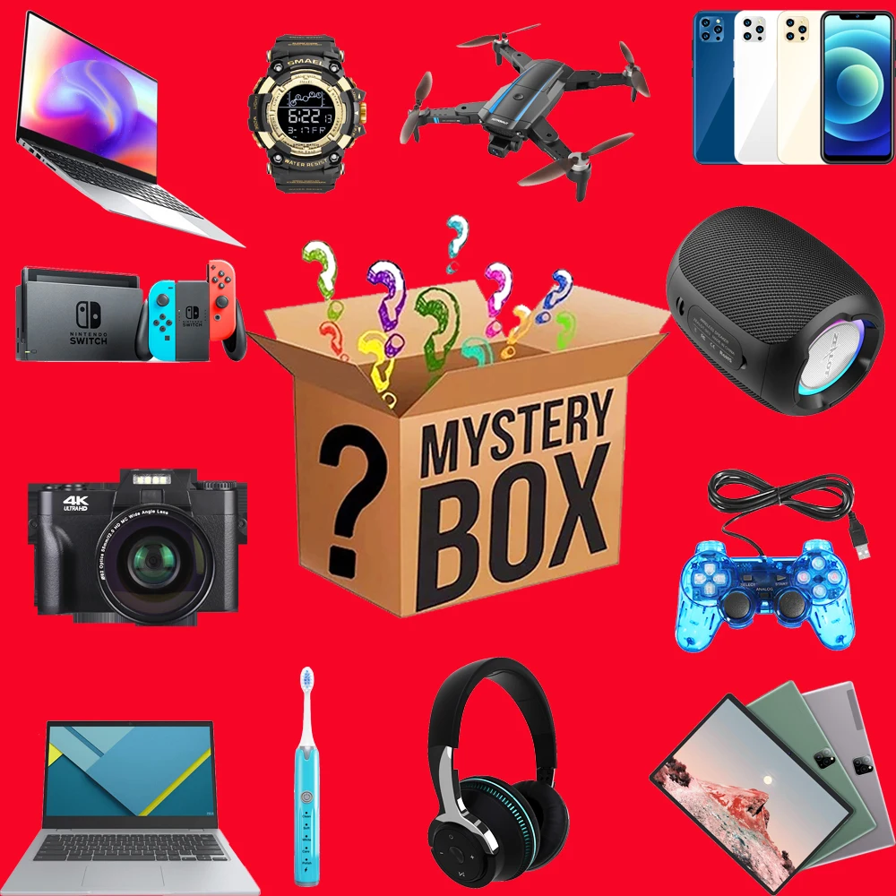 

BIG SUPRISE Lucky Mystery Boxes 100% Winning High Quality Electronic Products Gift Blind Box Random Digital Products Gifts 2022
