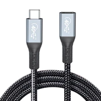 chenyang cy usb4 usb c extension cable male to female 40gbps with 100w charging and 8k60hz compatible with thunderbolt34