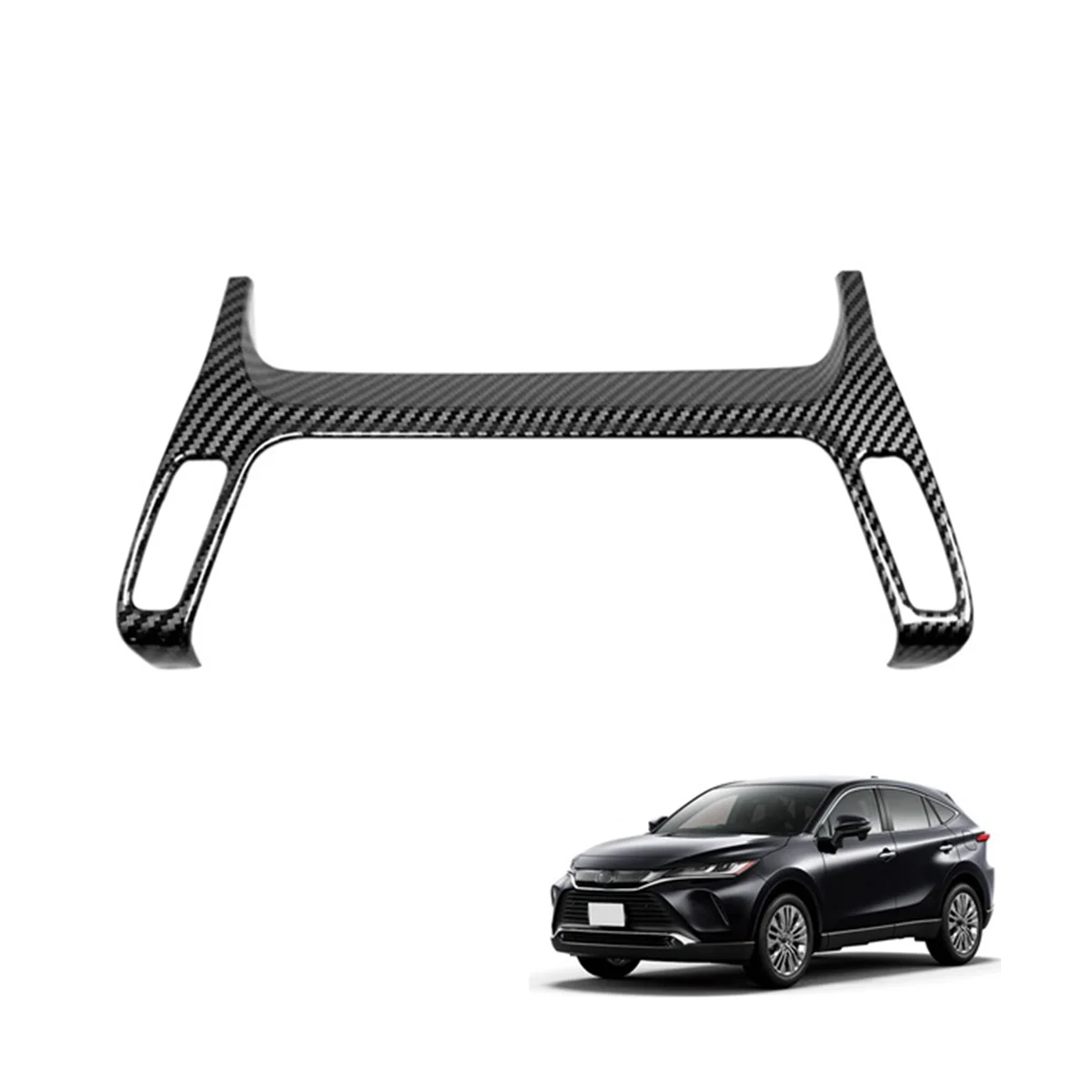 Для Toyota Harrier Venza XU80 2020 2021 2022 углеродное волокно центральное управление автомобиля