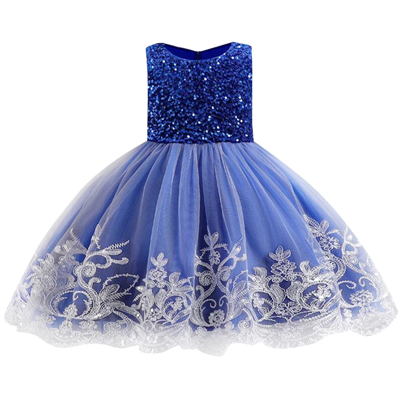 new Girls party dress for flower petal princess dress flower girl wedding dress children dance fluffy dress Girl's clothes