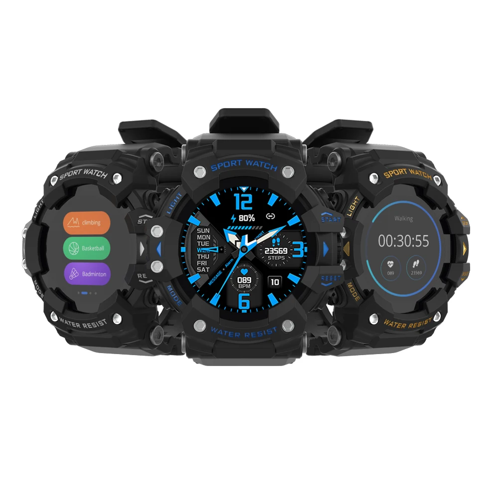 

2022 Smart Sport Watch Men Full Round Screen Fitness Tracker Outdoor Waterproof Heart Rate Monitor Blood Oxygen Pressure Smartw