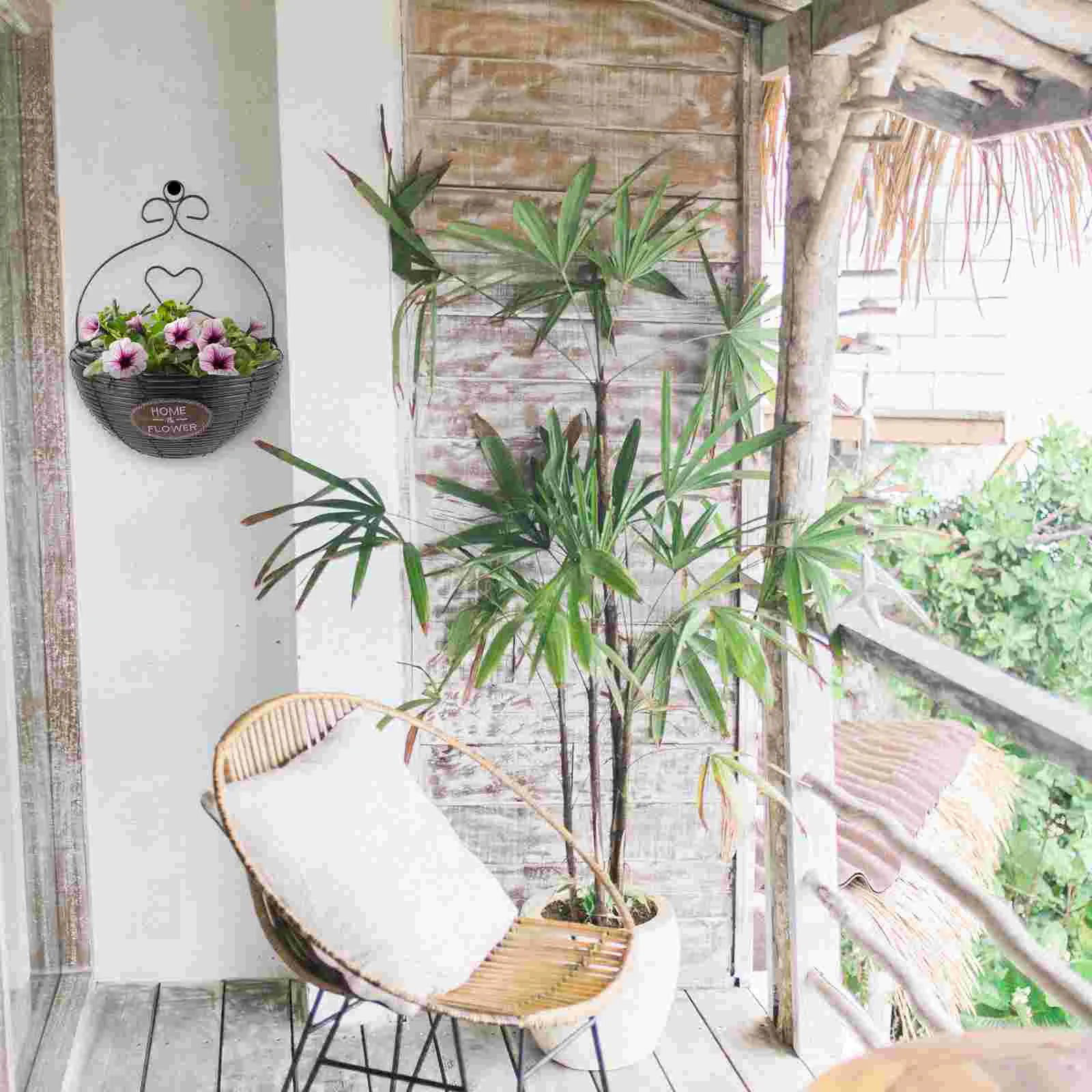 

Decor Pot Basket Wire Hanging Basket For Plants Indoor Indoor Hanging Planters for Yard Balcony Decoration Home
