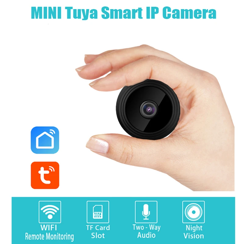 aubess a9 1080p tuya smart life mini ip camera wifi security home house nanny video surveillance cctv indoor night vision tf free global shipping