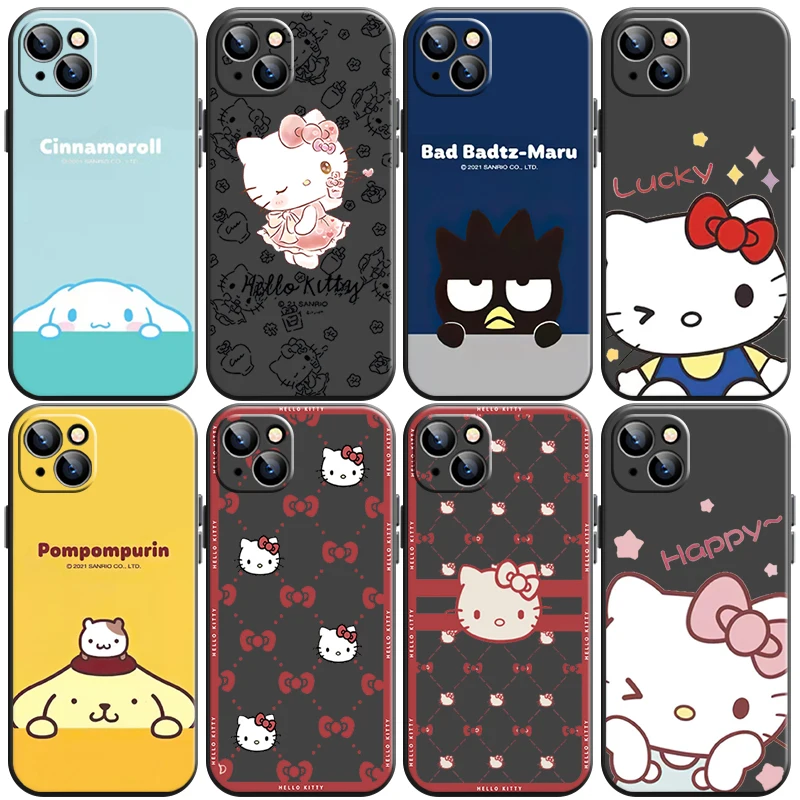 

Hello Kitty TAKARA TOMY Phone Case For Funda iPhone 11 13 Pro Max 12 Mini X XR XS Max 6 6s 7 8 Plus Celular Etui Carcasa Soft