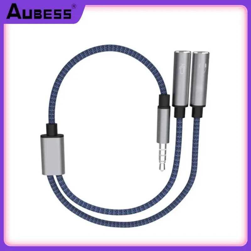 

3.5mm Earphone Connector Headphone Splitter 3.5mm Jack Headset Adapter 3.5mm Extension Cable Male To 2 Female Audio Mic Plugs