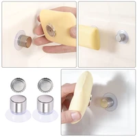 soap holder magnetic shower wall dish for bar rack suction cup container mounted bathroom organizer saver magnet plate sponges