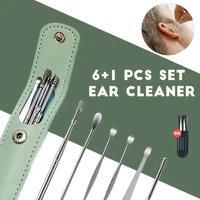 ear cleaner wax removal deeply clean earwax ear pick kit earwax spiral turn earwax collector cleaning ear care tools 6pcsset
