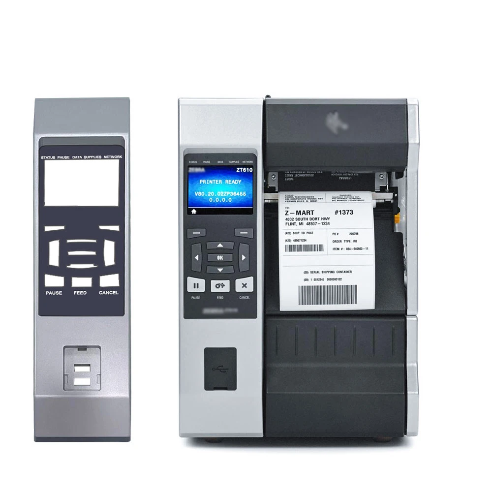 

New Plastic Printer Panel Control Panel For Zebra ZT610 Industrial Thermal Printer