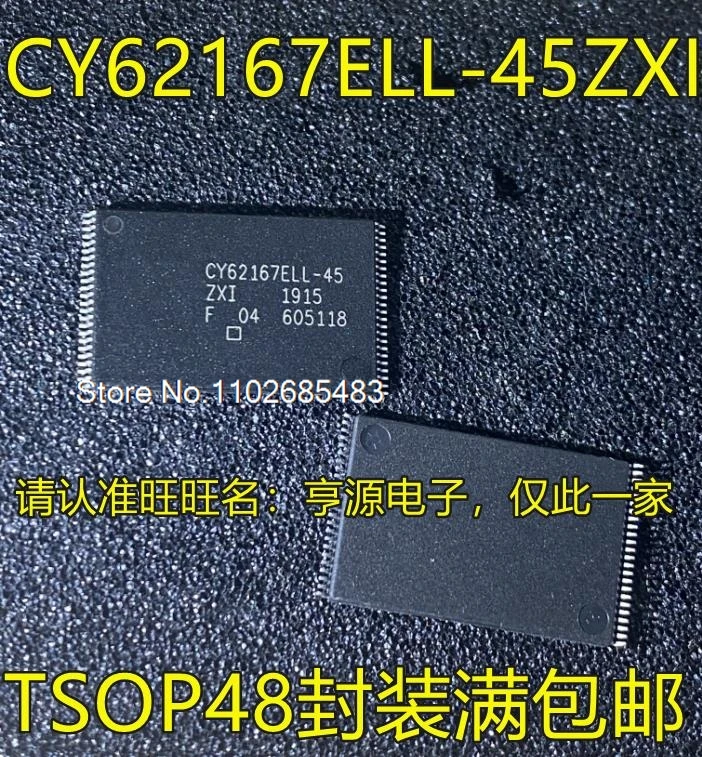 (5 шт./лот) CY62167 ELL-45ZXI EV30LL-45ZXI TSOP48 CY62146DV30LL-55ZSXI