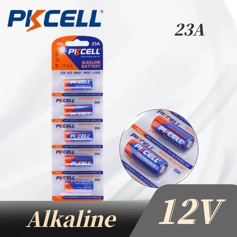 

20PC PKCELL 23A 12V Battery Dry Alkaline Battery 23A E 21/23 A23 23G A MN21 for doorbell car alarm walkman car remote control