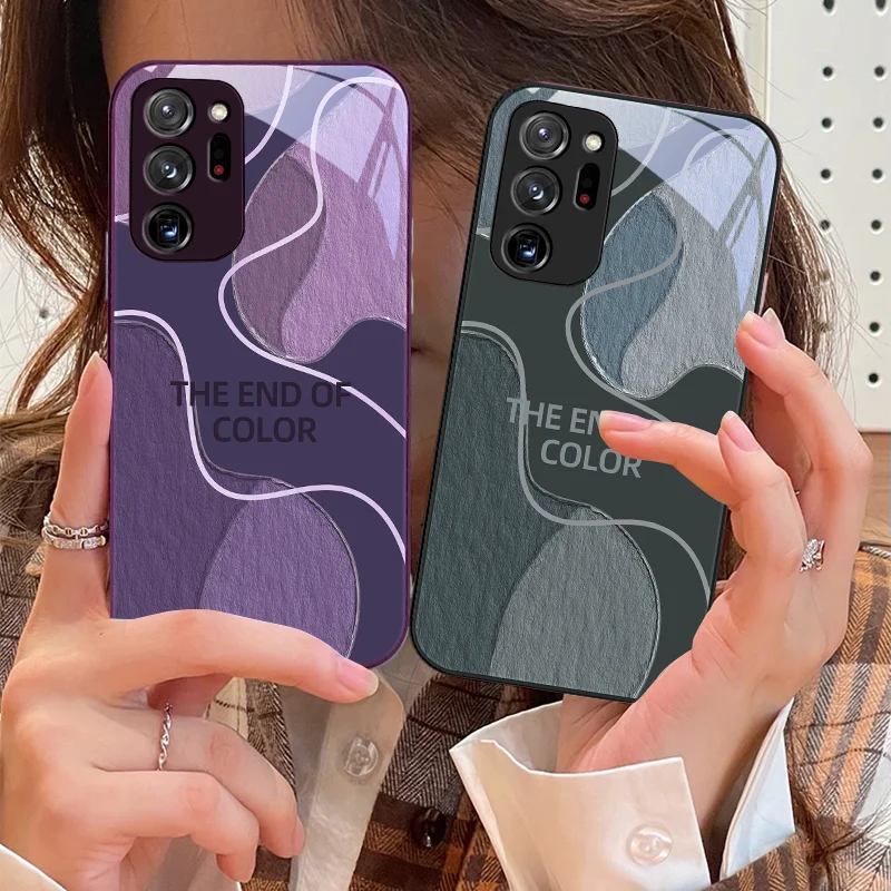 Персонализированные Цветные Блоки для Samsung Galaxy Note 8 9 10 PRO 20 Ultra A01 02 03 Core 04E 4G 12 13