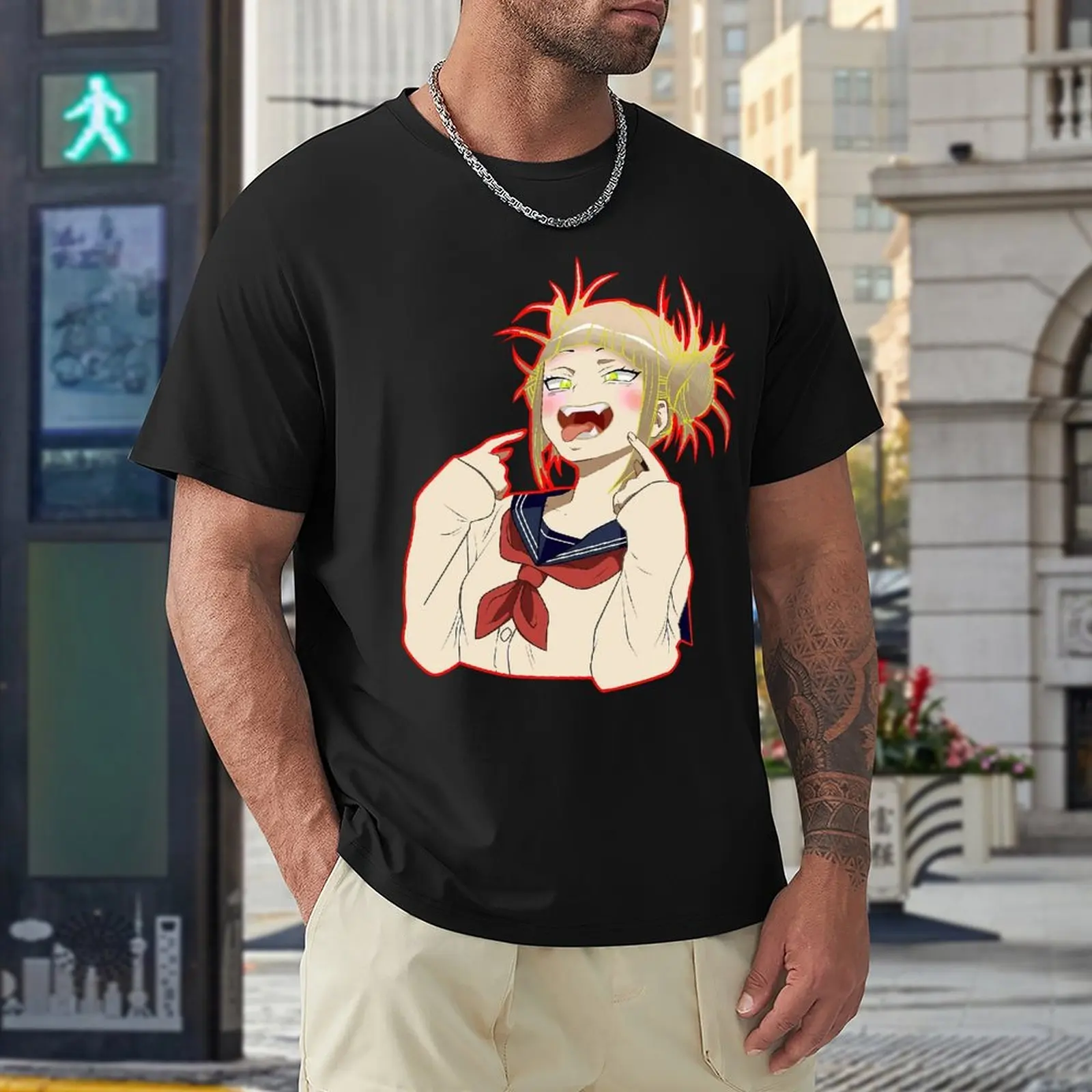 

My Hero Academia Toga Himiko Japan Anime Boku No Hero Academia T Shirts Men Shirt Fashion Clothes Graphics Sweatshirt 100% Cot