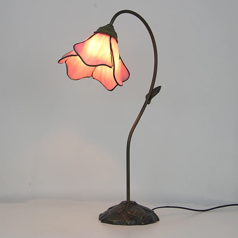 Настольные лампы Тиффани из витражного стекла для гостиной спальни настольная