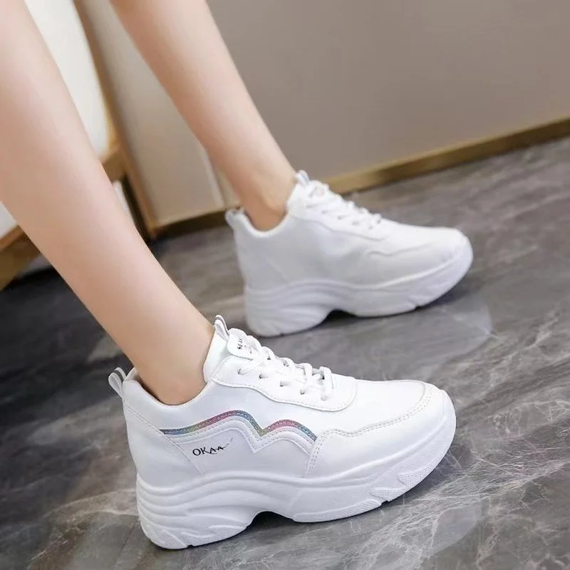 Women Shoes 2022 Chunky White Sneakers 