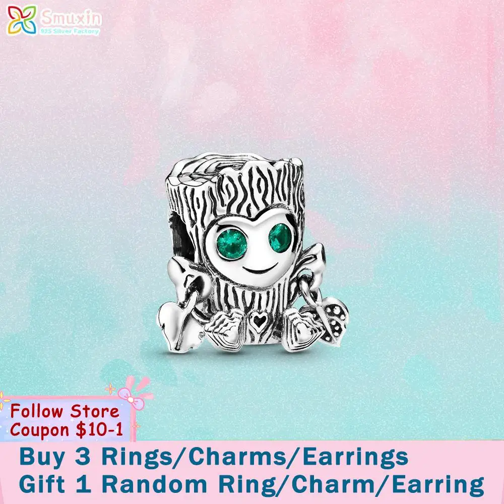 

Smuxin 925 Sterling Silver Beads Sweet Tree Monster Charms fit Original Pandora Bracelets for Women Jewelry Girl Gift
