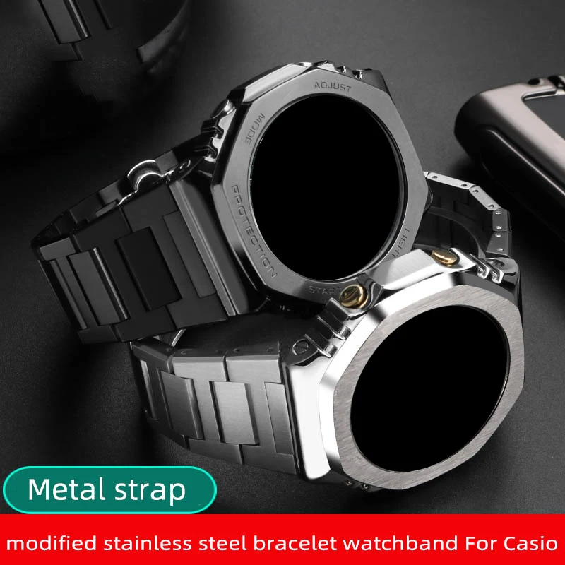 Для Casio G-SHOCK GA-2100 GM2100 Series Farmhouse дуб модифицированная изысканная стальная цепочка