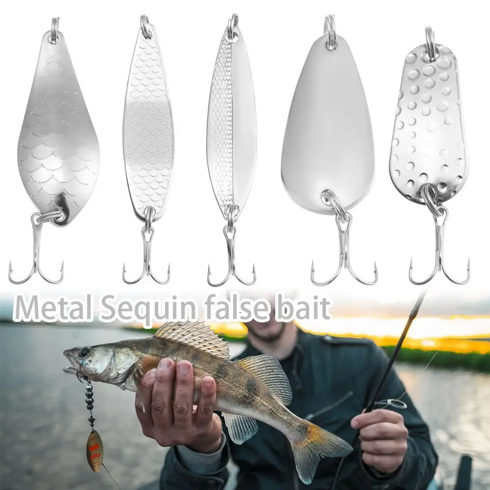 

New Lure High Quality Back Thorn Fishing Hook with Sequin Jigging Bait Carbon Steel Turn Ring Sequins