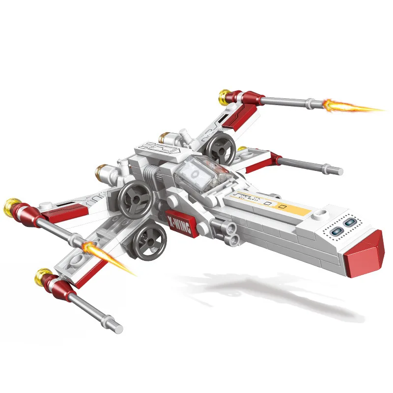 

Новинка 2022, самолеты X-wing Fighter, звезды, космические корабли, Классическая модель, наборы строительных блоков, кирпичи, игрушки, город