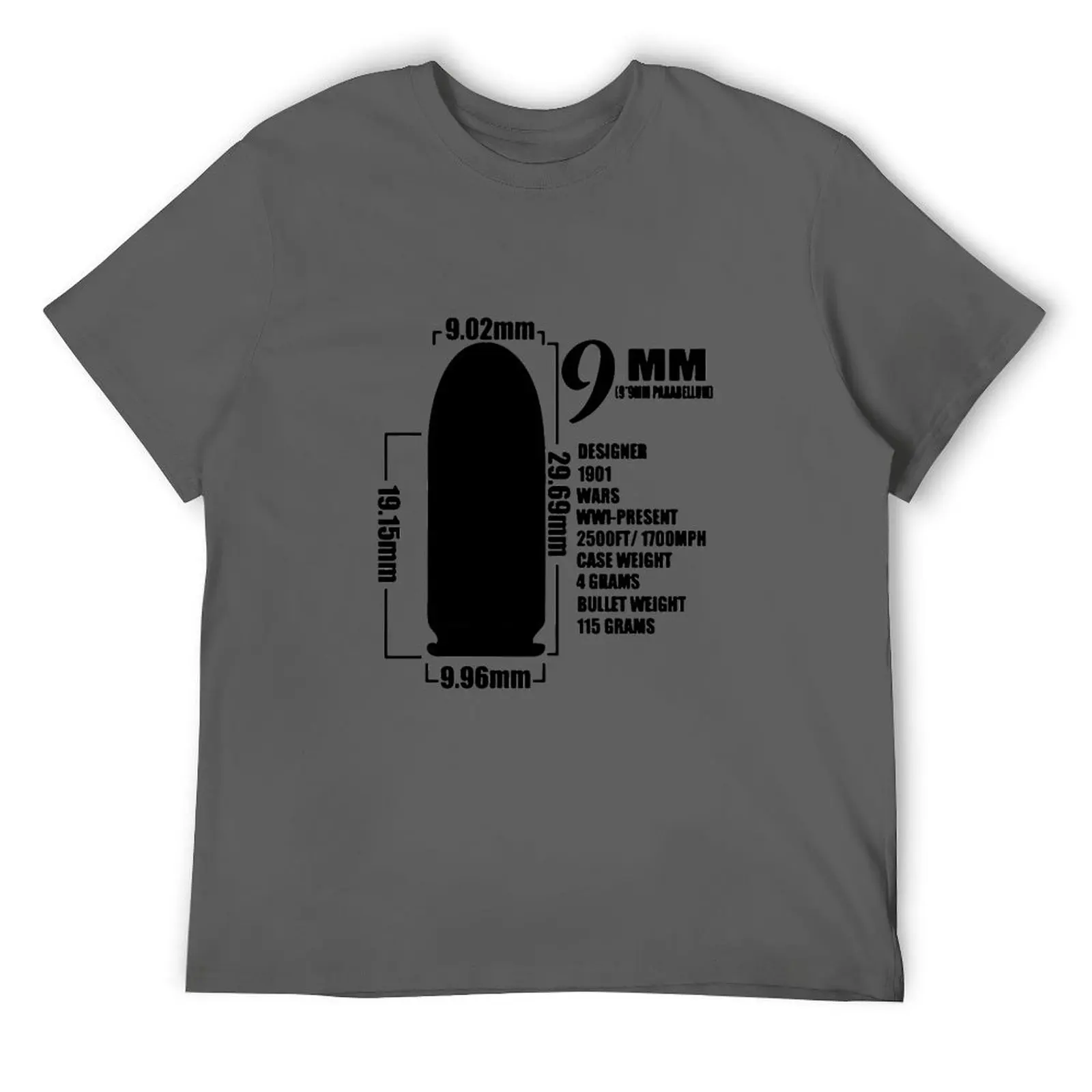 9 мм пуля весовой дизайн забавная праздничная рождественская футболка с принтом