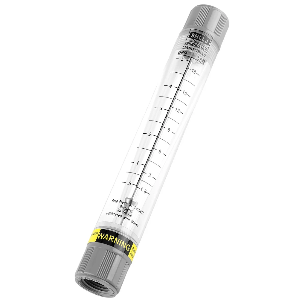 

Flowmeter Unbreakable Tube Type Indicator Water Meter Counter Valve Pipeline Corrosion Resistant Measuring Tools