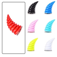 1pc sticky horns attachment helmet decoration helmet accessory for bicycleskimotorcycle snowboard helmet 7 colors