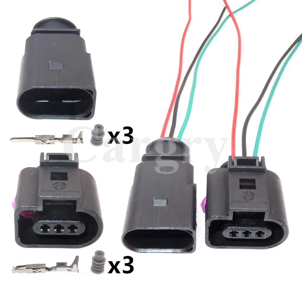 1 компл. 3P 1717888-1 1J0973703 1J0973803 автомобильный водонепроницаемый разъем, Автомобильный датчик температуры, проводной разъем