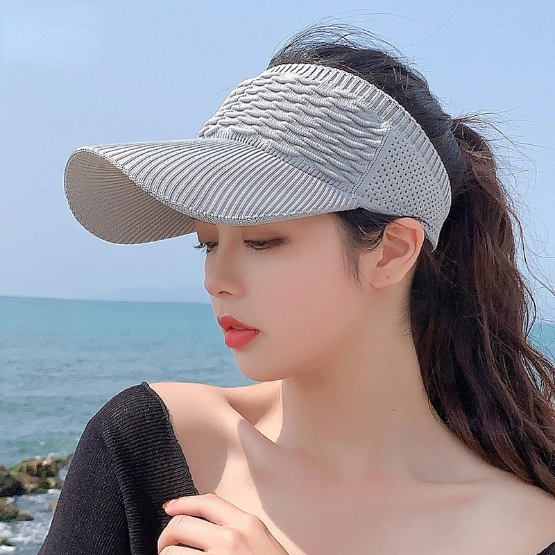 

New Women's Hat Empty Top Hat Breathable Adjustable Anti-UV Sun Hat Baseball Tennis Golf Running Travel Beach Outdoor Visor Caps