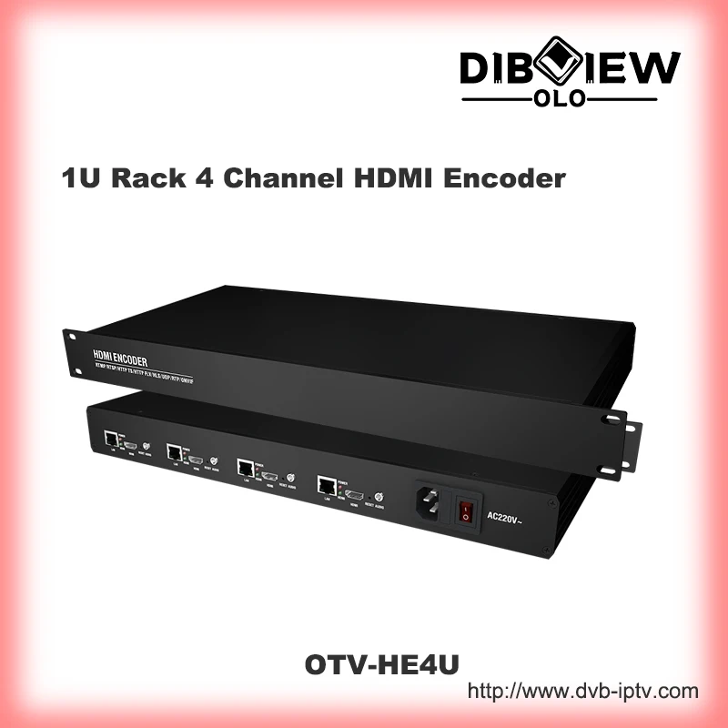 4-канальный H.265 H.264 HDMI аудио и видео кодировщик HD IPTV для прямой трансляции Facebook Youtube