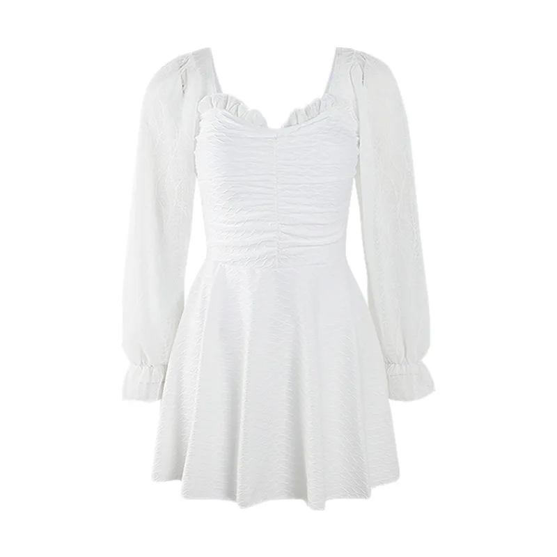 Женский слитный купальник юбка с длинными рукавами Солнцезащитная Женская