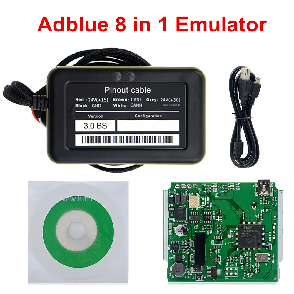 

2023 Truck 9 IN 1 Adblue ADBLUE 9in1 Emulator 8 in 1 with Nox Sensor Adblue Emulator 8in1 9 in1 Truck Diagnostic Tool