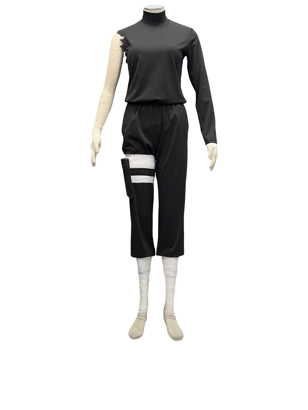 Фото Женский костюм Haruno Ying Ninja для мобильных игр, черная футболка и брюки, размер US, для косплея на Хэллоуин №2