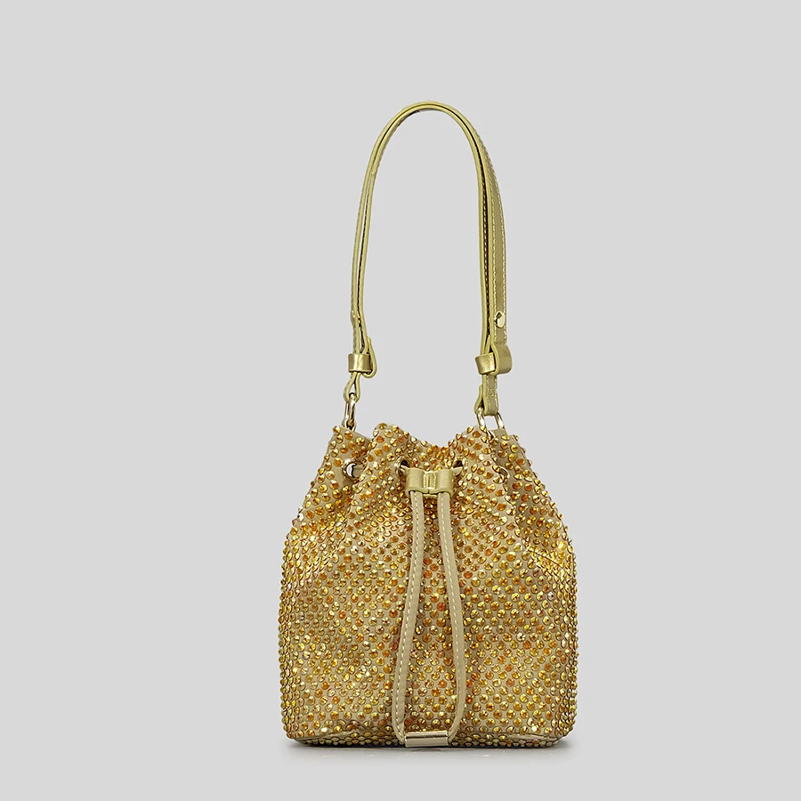

Fashion Diamonds Buckets Women Handbags Shinny Rhinestones Shoulder Bags Glitter Evening Bag Small Tote Party Purses 2023 Sac