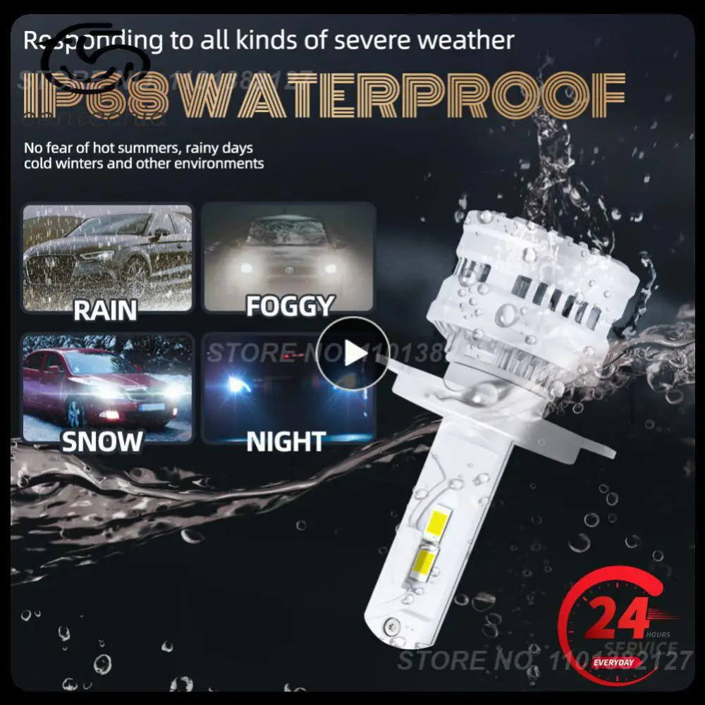 

60w /pair Car Led Headlight High Luminous Ip68 Waterproof Car Headlight Bulbs Car Supplies Led Car Headlight 6000k Durable P4led